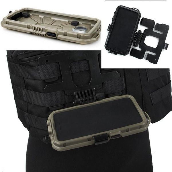 

cycling helmets black/khaki tmc3479 s7 mobile phone model case mount bracket for tactical vest