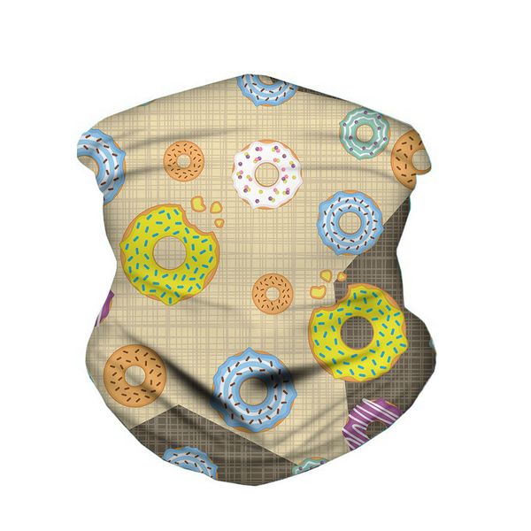 

doughnut cute riding magic headscarf skull mask lip print outdoor sports wind shield