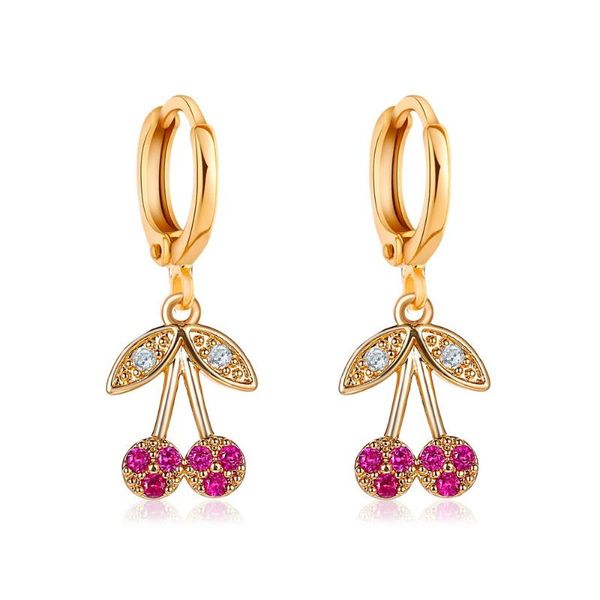

dangle & chandelier ywzixln 2021 fashion jewelry bohemian earrings aolly crystal cherry pendant drop earring gift for women girl wholesale e, Silver
