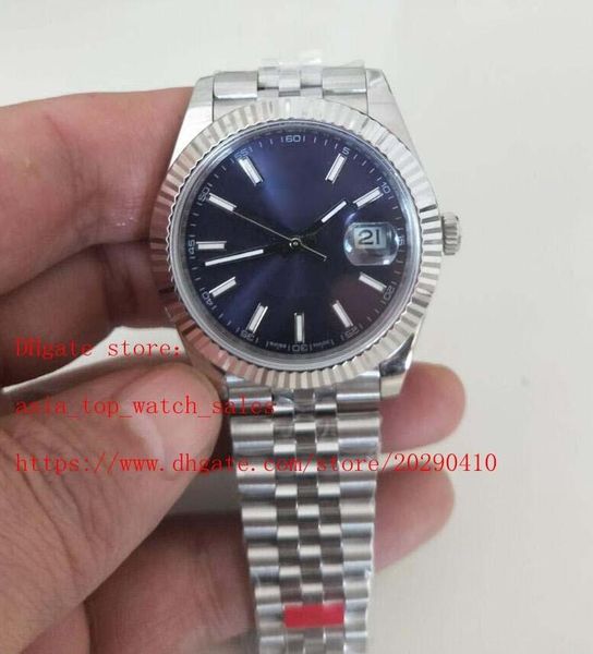 

super bp factory watch 41mm sapphire glass blue dial 126334 auto date asia 2813 616 l jubilee bracelet mechanical automatic business mens we, Slivery;brown