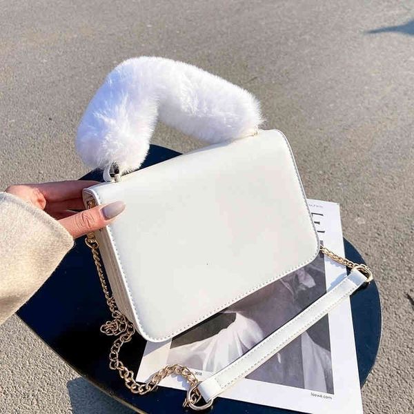 

autumn and winter new bag designer plush wallet handbag luxury pu single shoulder messenger women's bags