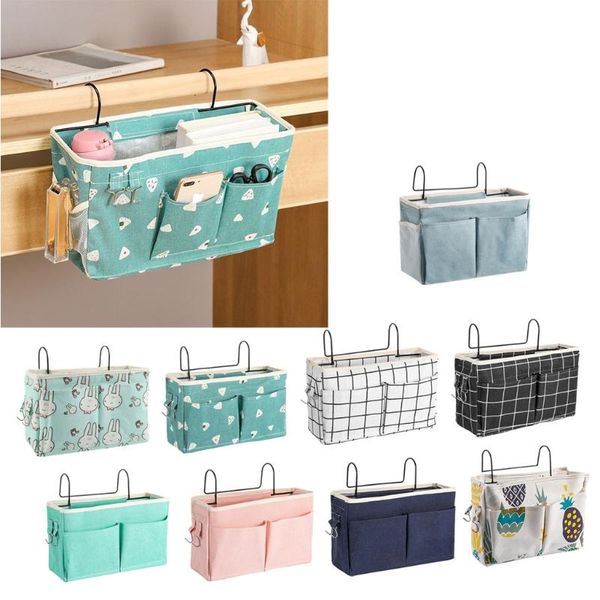 

stroller parts & accessories bedside caddy bunk bed hanging organizer pocket with metal hooks baby storage bag shelf basket for dormitory