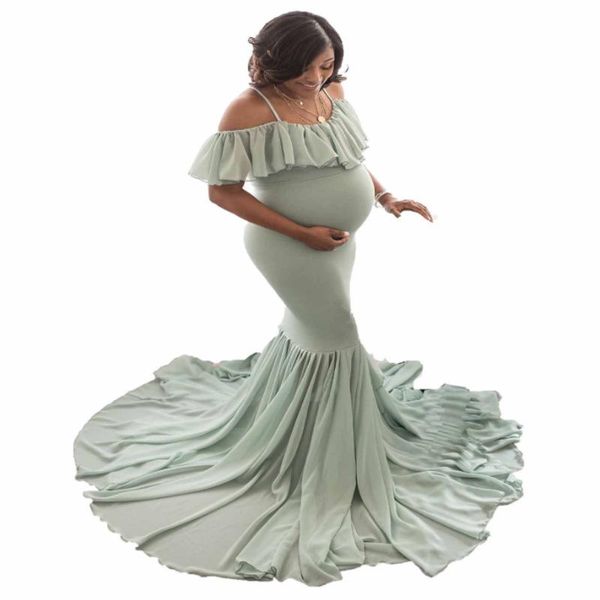 

maternity dresses pography props lace dress fancy po shooting summer pregnancy, White