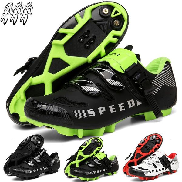 

cycling footwear 2021 professional sports bike shoes sapatilha ciclismo self-locking non-slip road ladies mtb sneakers, Black