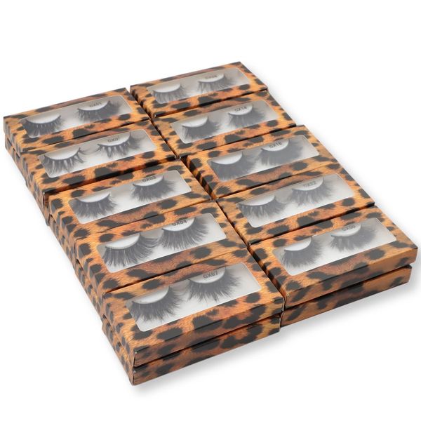 

wholesale handmade 20-22mm eyelashes mink dramatic fluffy lashes faux cils make up natural long eyelash extension full strip lash