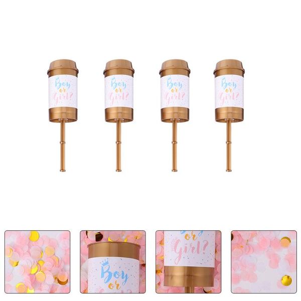 

party decoration 4pcs baby reveal paper confetti cannon gender accessories