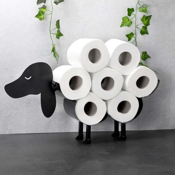 

toilet paper holders black roll holder bathroom iron towel stand crafts ornaments for living room