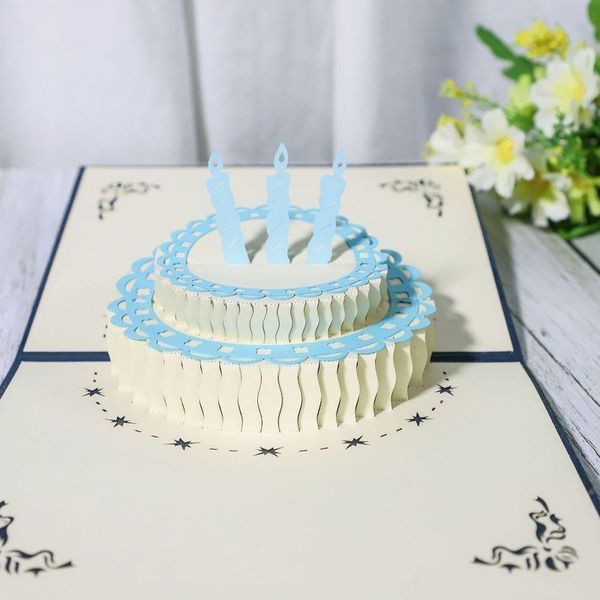 

greeting cards 3d up with envelope laser cut post card for birthday christmas valentine' day party wedding decoration