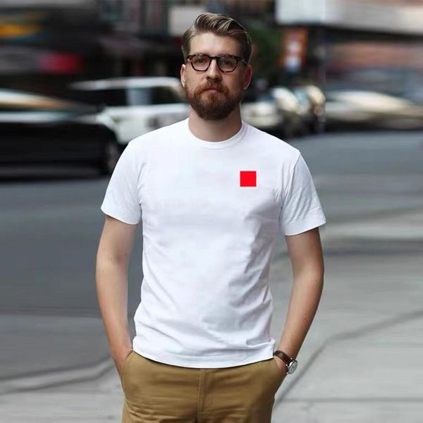 

designer mens womens t shirt embroidery polo popular red peach heart t-shirt men women couples t-shirts tees size s-4xl, White;black