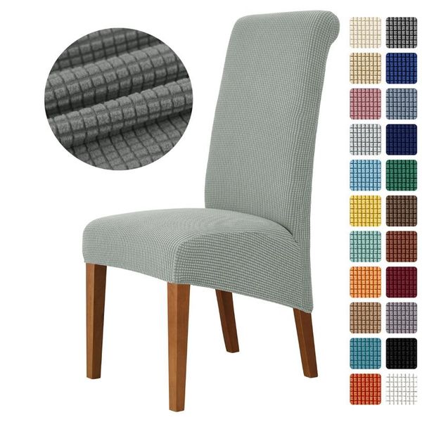 

chair covers 1/2/4/6 pieces xl size long back cover large europe style high seat case for dining room 20 color