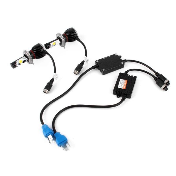 

2x h11/h8/h9 hi / lo beam car led 60w 5200lm headlight kit 6000k white bulbs headlights