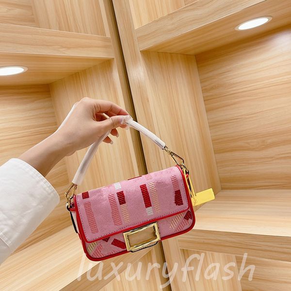 

designers baguette bags 2023 summer canvas shoulder bag ladies luxurys high-quality color small fashion armpit crossbody purse
