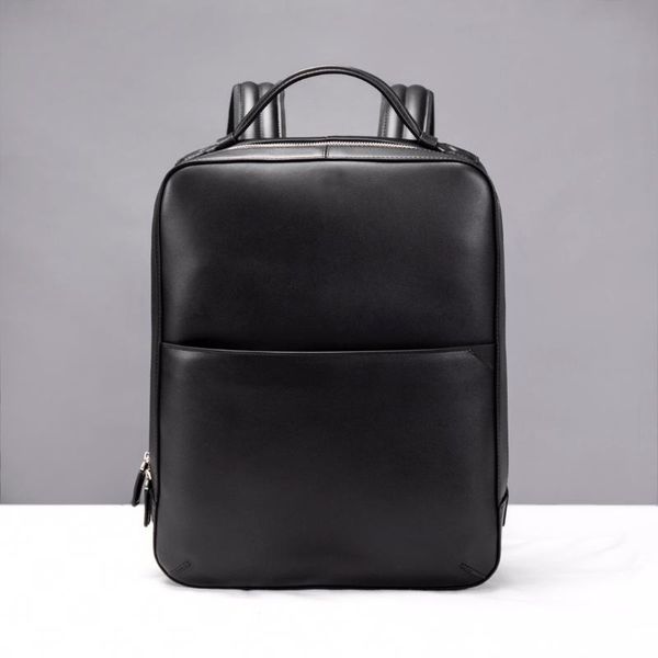 

backpack men's bags classic leather travel lapr school bag business