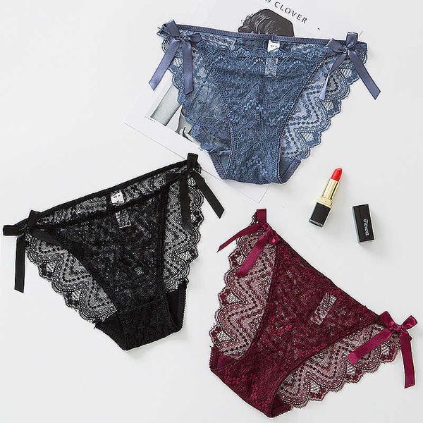 

briefs panties c82 lace underpants girls transparent low waist cotton bottom large women's, Black;white