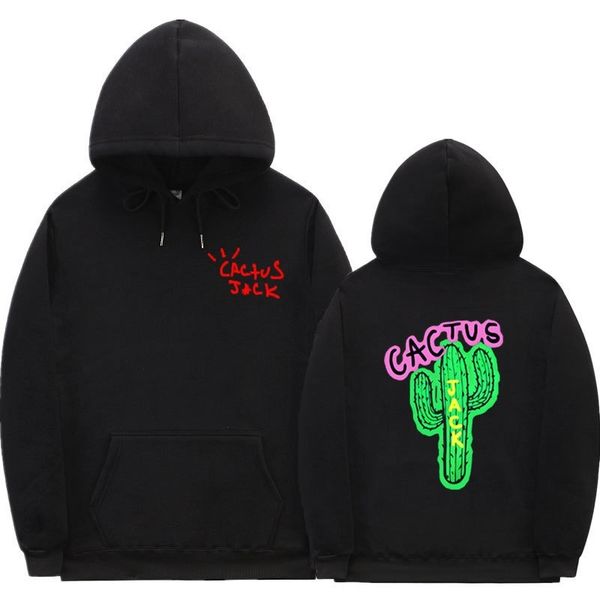 

rap singer travis scott cactus jack fashion men's and women's sweatshirt hooded sweater, Black