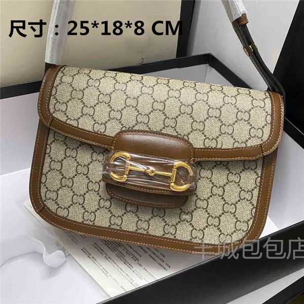 

factory outlet luxury handbags and storage [original]g family 1955 horse rank buckle large leather women's fashion single shoulder
