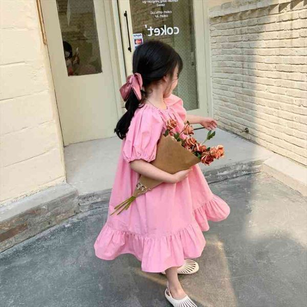 

spring summer arrival girls fashion korean design dress kids cotton dress girls, Red;yellow