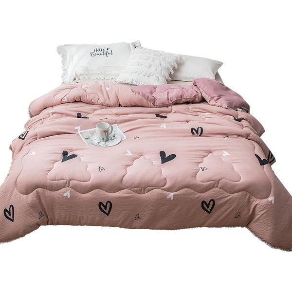

comforters & sets 3d print quilt king queen twin full double size comforter winter thick blanket bedding filler design down duvet