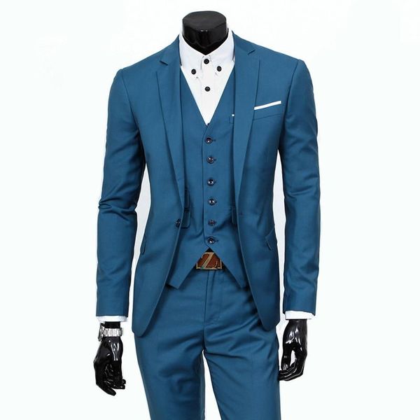 

men's suits & blazers 2021 mens light grey jacket pants formal dress men suit set wedding groom tuxedos male leisure, White;black