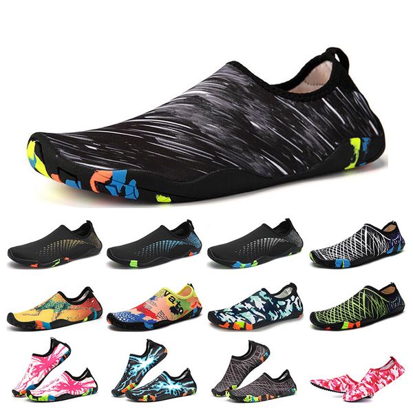 

men swimming diving outdoor beach shoes soft-soled creek sneakers black white yellow barefoot skin snorkeling wading fitness women sports tr