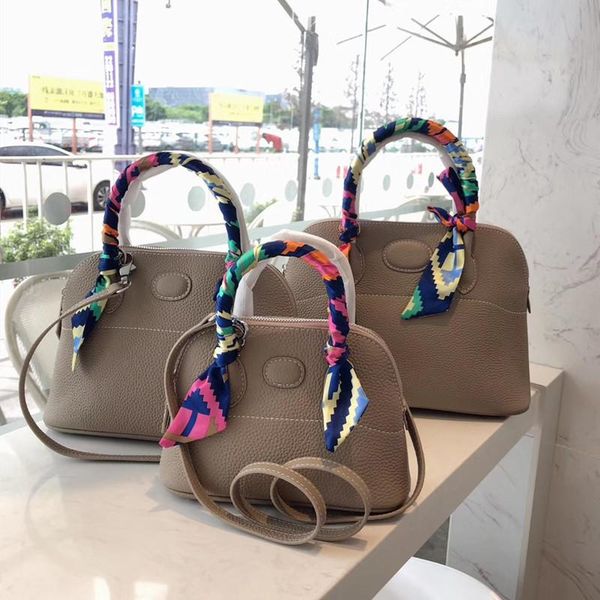 

evening bags the 2021 litchi grain platinum baotou layer cowhide shell package one shoulder aslant leather mobile bowling female bag