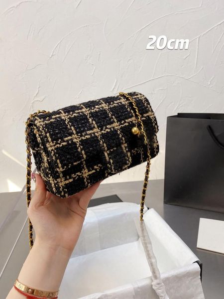 

shoulder bags 100643 42 women's woolen cloth classic chain bag handbag