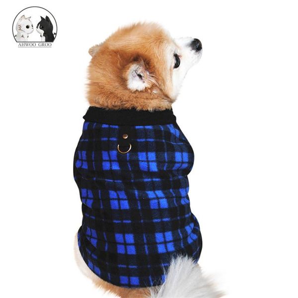 

dog apparel pet vest villus warm plaid cat clothes comfortable breathable t-shirt for puppy summer costume rich colors