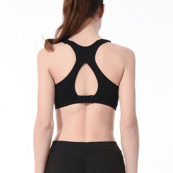 

gym clothing woman sport underwear breatable yoga fitness sports bra tank shockproof push up running vest cropped wx05, White;black