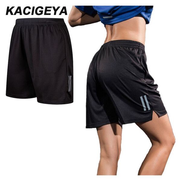 

soccer jersey tolcwomens running shorts breathable polyester shorts plus size xxxs3xl new loose sports bermudas feminina g, Black;yellow