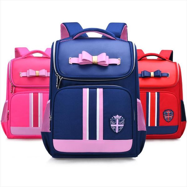 

russia bowknot belt stripe noble girl boy children primary school bag bagpack schoolbags kids teenagers student backpacks