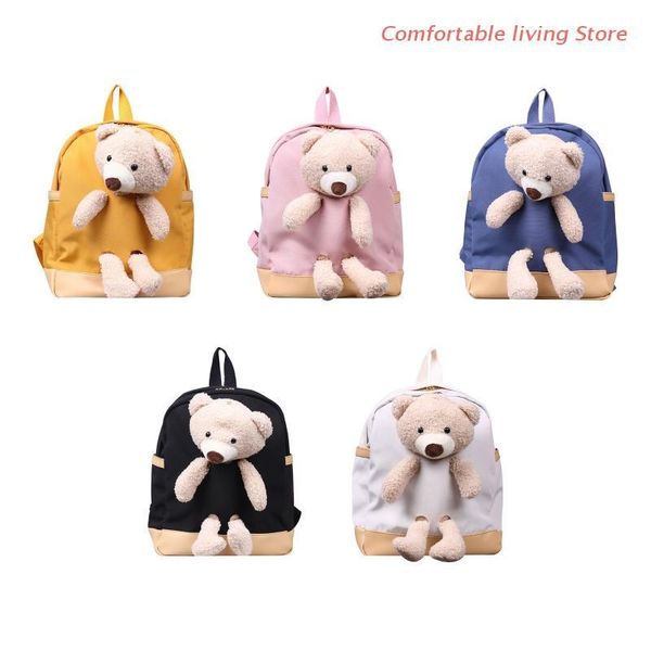 

backpack cute cartoon plush bear kids backpacks stuffed animal toddler toy for boys girls