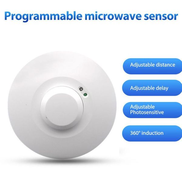 

smart switch radar sensor round ceiling mounted microwave inductive 110 -240v automation modules