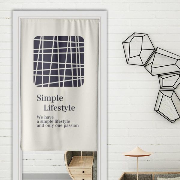 

nordic half hanging printed door curtain cafe kitchen bedroom bathroom geomantic partition home decor & drapes