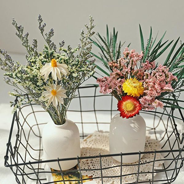 

gypsophila dried flower bouquet with porcelain vase flowers branches stems greenery decor reme889 decorative & wreaths