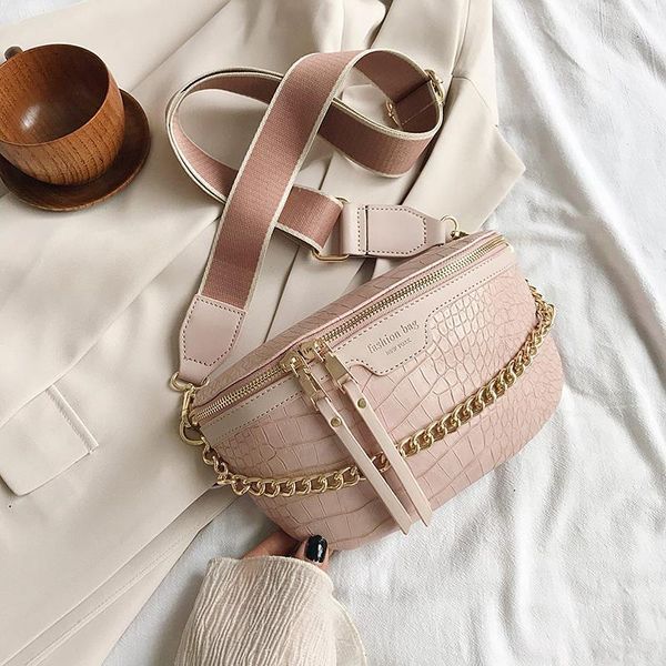 

retro waist pu leather bag fanny pack shoulder ladies women vintage belt multifunctional chest