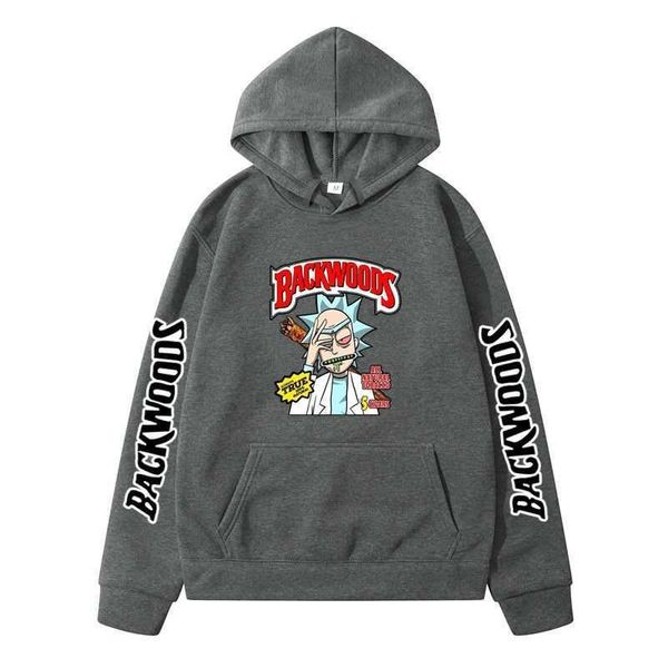 

2021 new backwoods peripheral couple hooded casual coat sports pullover, Black