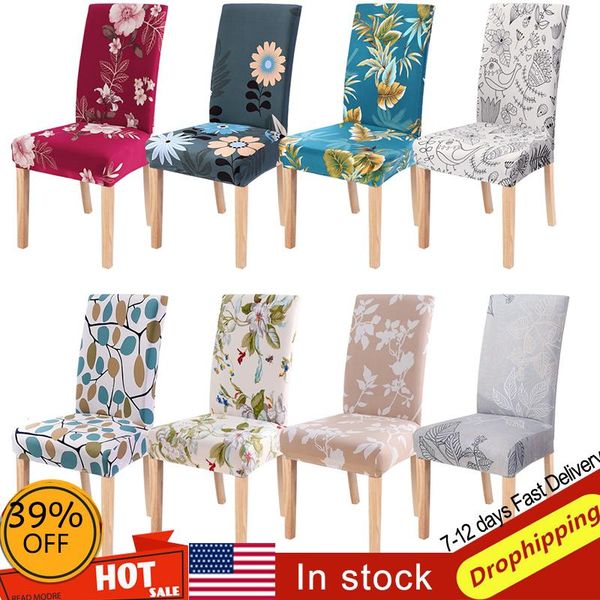 

chair covers 1/2/4/6pcs modern printed cover elastic seat removable and washable stretch banquet el dining room