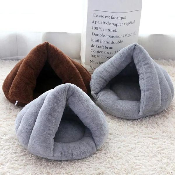 

cat beds & furniture deep sleep comfort in winter bed pet for cats dogs soft nest kennel cave house sleeping bag mat pad tent pets
