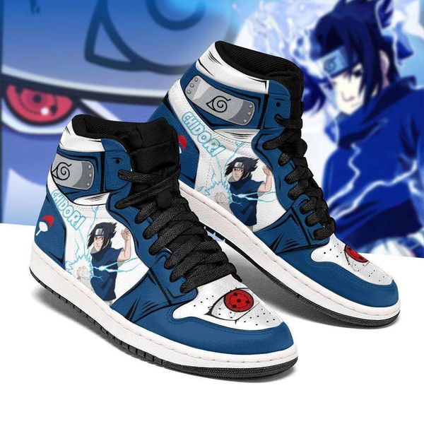 

customization sasuke shoes chidori skill costume anime sneakers