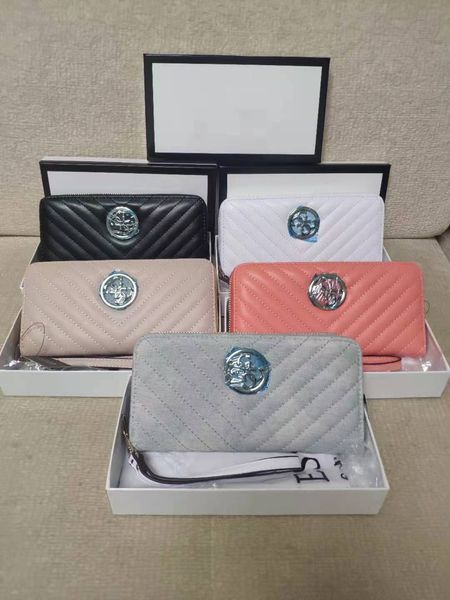 

768164 ring lady's long purse with purse in hand, Black