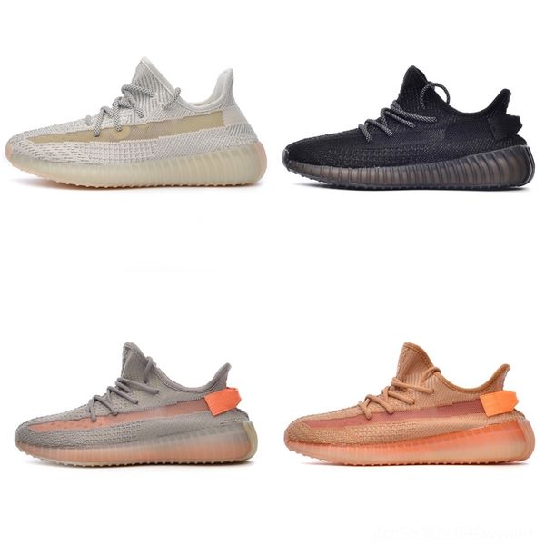 

ryads 350 trainers cloud running shoes latest mens womens stretch meshsock knit asriel static west reflective kanye white cream, Black