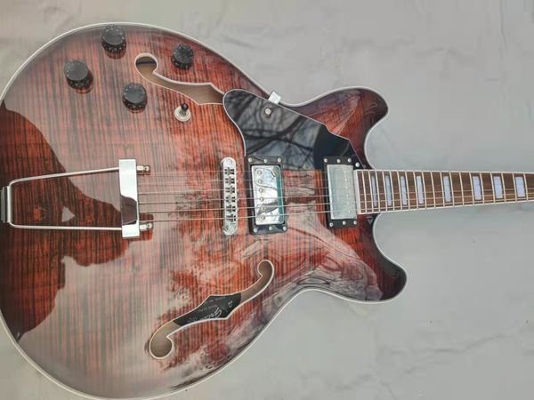 

classical jazz six string electric guitar, package mail home, new product release