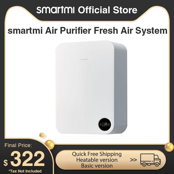 

air purifiers smartmi smart purifier home fresh ventilation system with heat recovery anti fog haze formaldehyde oxygen bar pm2.5