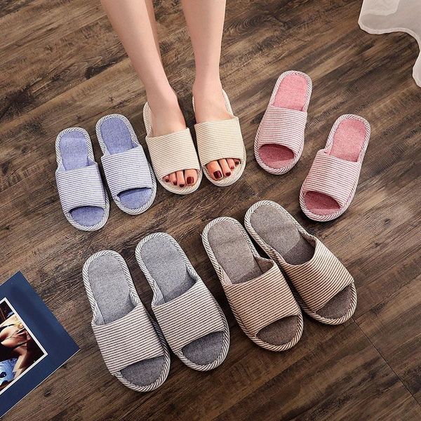 

non-slip flip flop foam bottom slippers wedding shoes guest linen loafer fashion female 1pair el home, Black