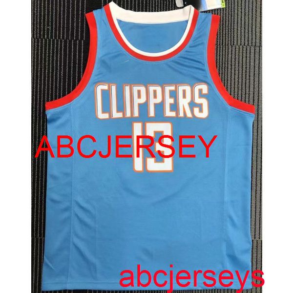 

men's 8 styles 13# george 2021 blue basketball jersey s- vest, Black