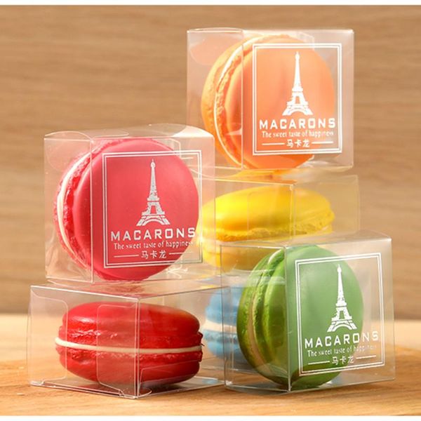 

gift wrap 50pcs net red decoration macaron box packaging cupcake party favors square candy chocolate biscuits clear small