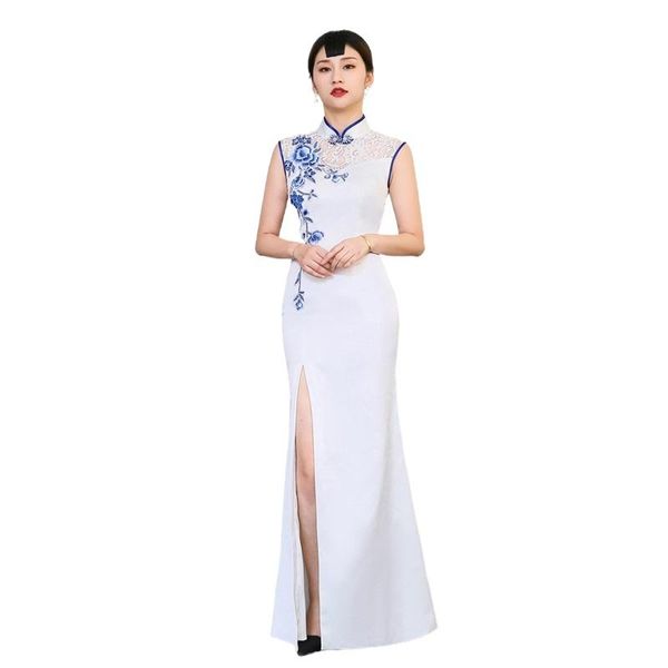 

ao dai chinese traditional dress shanghai cheongsam vintage clothing oriental vietnam v1995 ethnic, Red