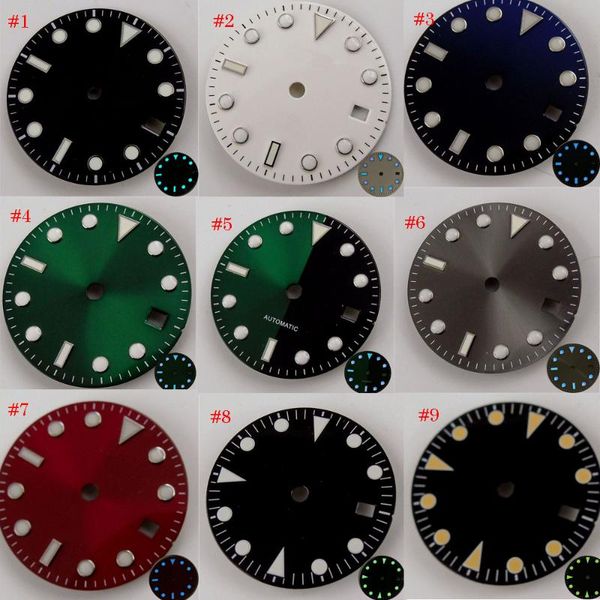 

repair tools & kits watch dial 28.5mm luminous marks fit 21 jewels miyota 8215 821a 8205 eta 2824 2836 mingzhu 2813 automatic movement