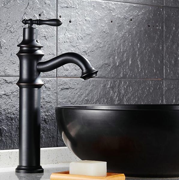 

bathroom sink faucets single handle black finish bronze basin faucet color mixer wash faucets,mixers & taps h8836