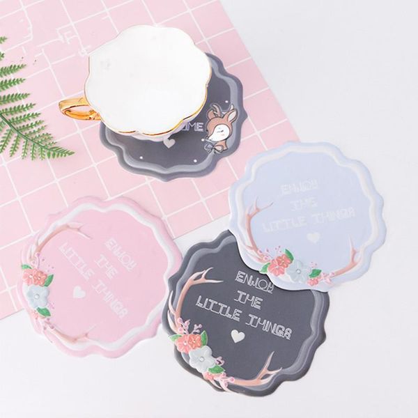 

mats & pads japanese style insulation table mat silicone cute non-slip bowl tea place